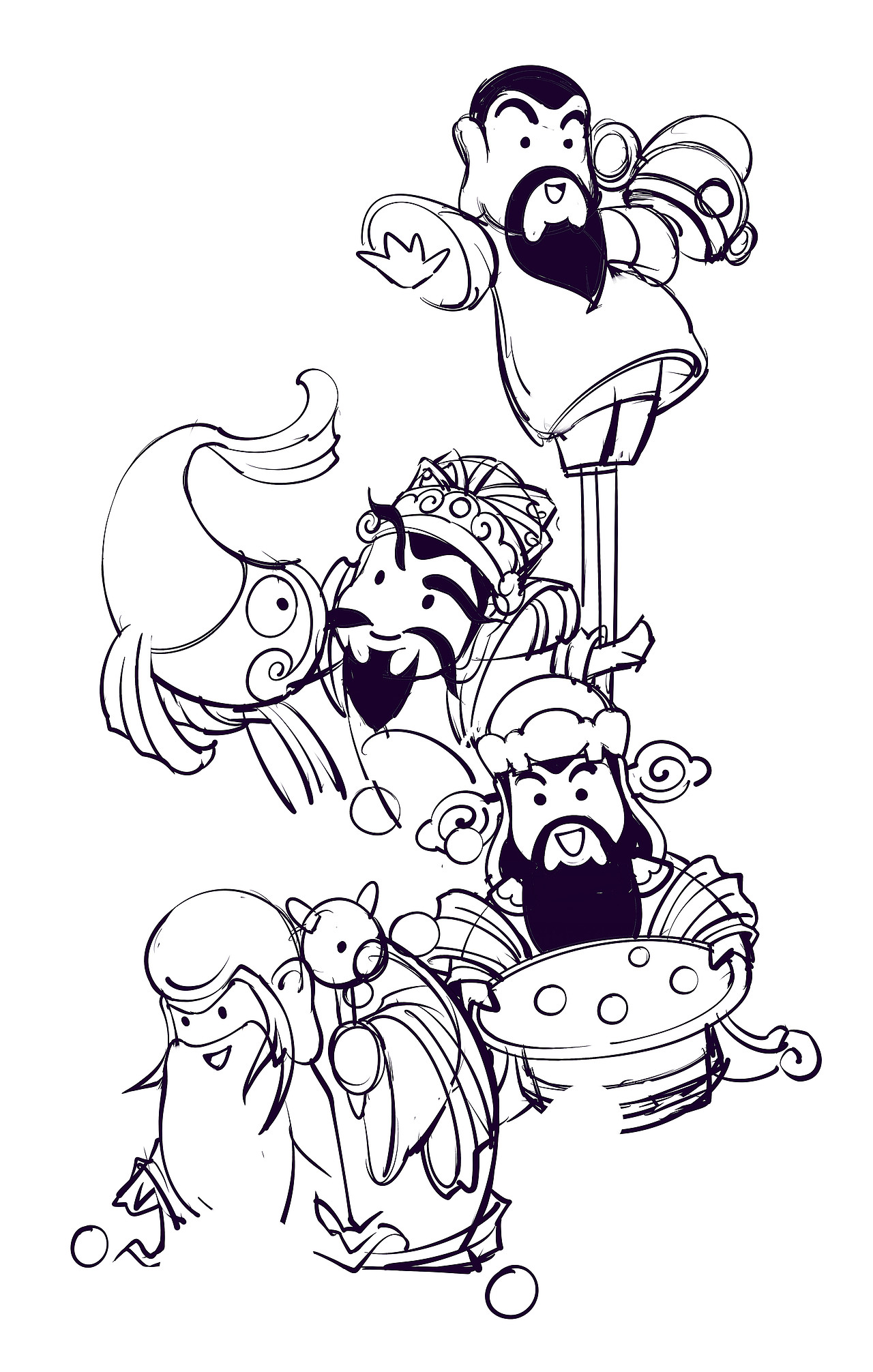 "福禄寿喜"齐聚,献元宵!