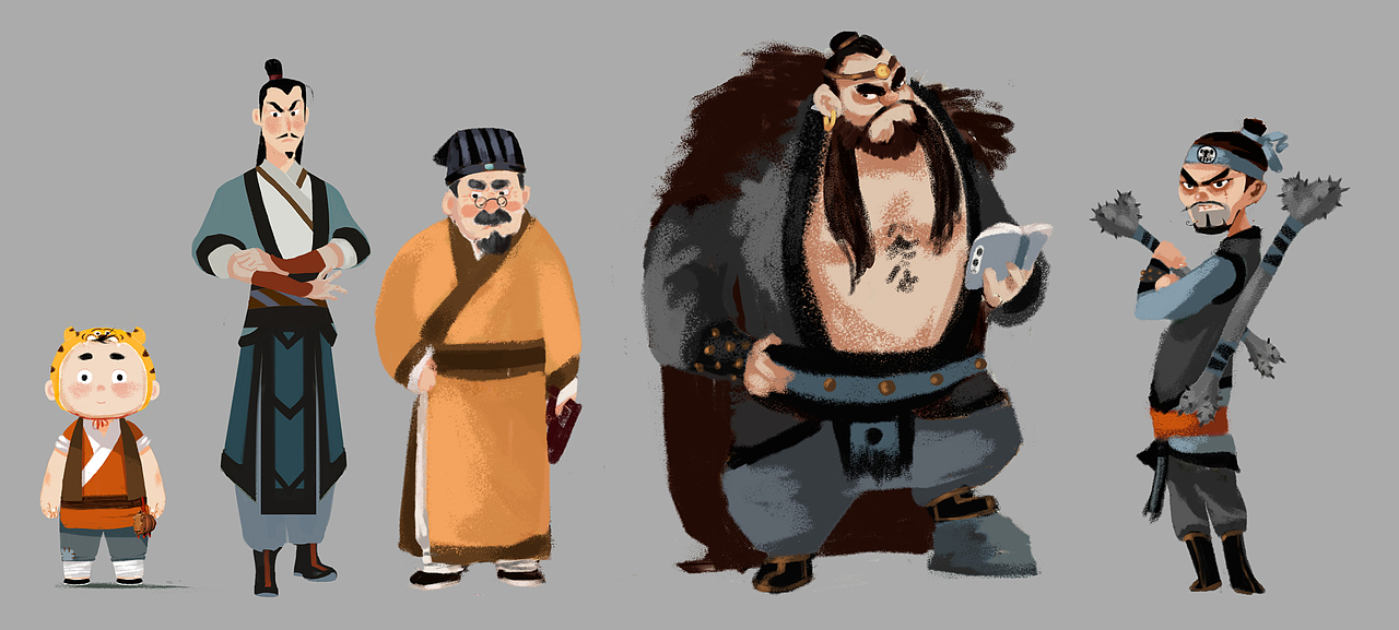 虎墩角色设定（图ZMjg3NTE2ODI4） - 概念设定 - 站酷设计师珍妮玛黛晋原创素材 - 站酷ZCOOL