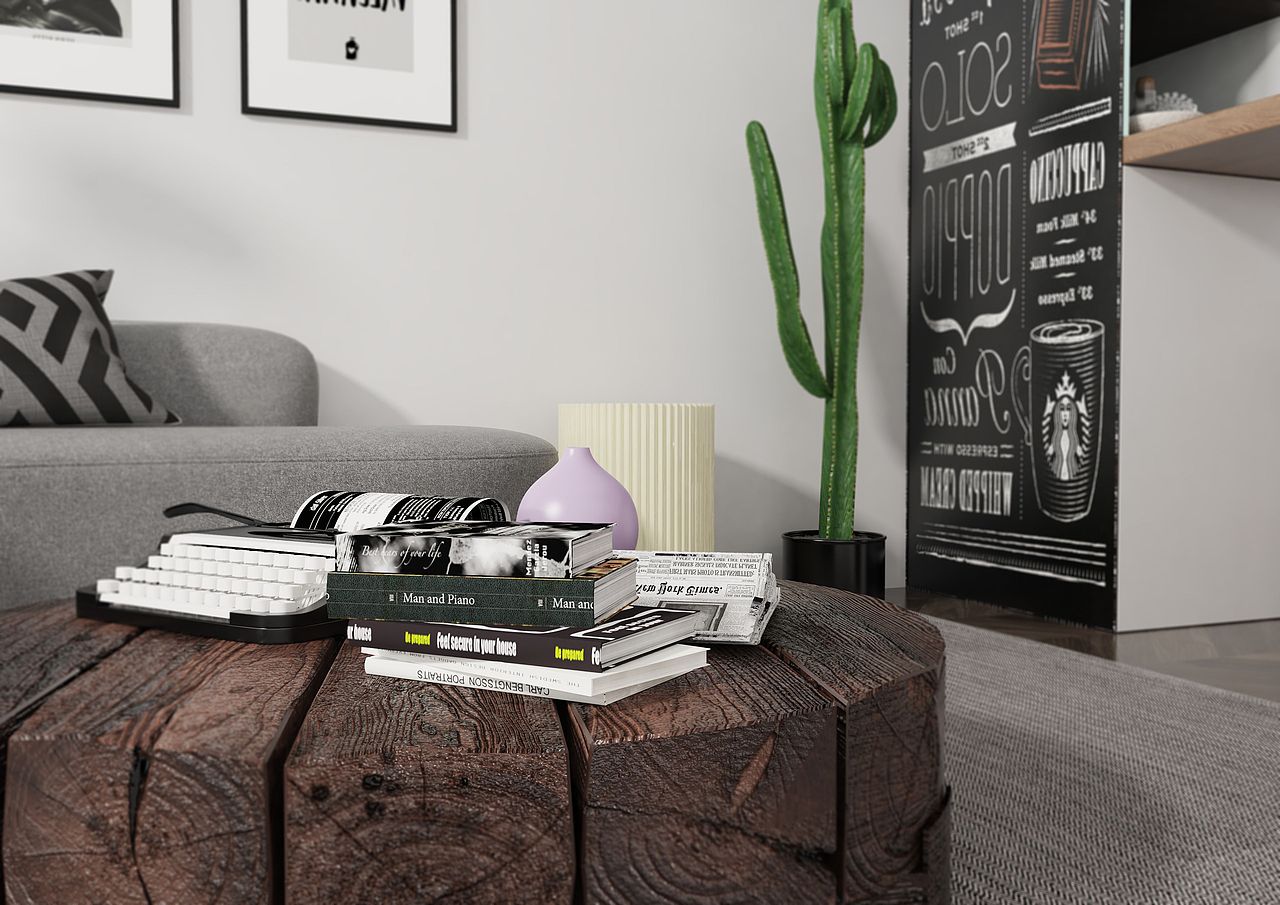 现代客厅keyshot素材室内渲染源文件