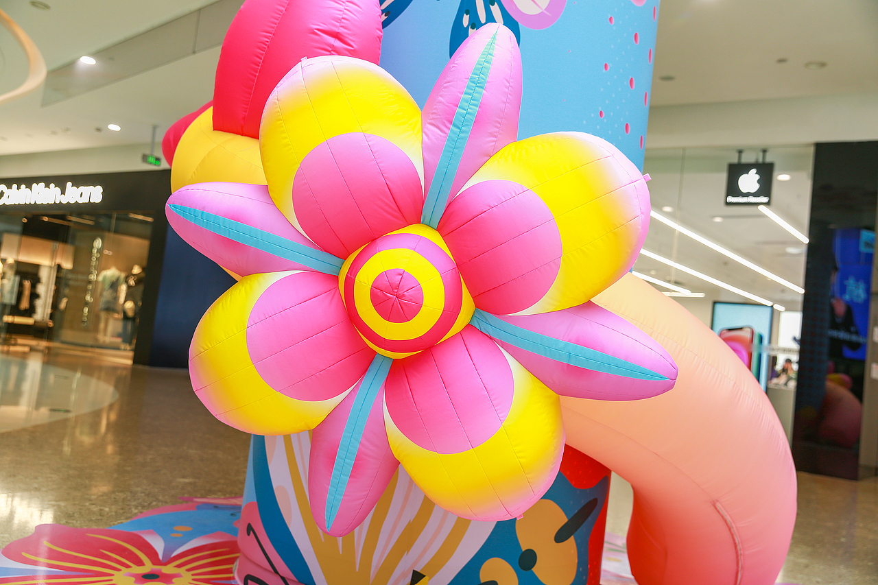 大明气模——杭州银泰城花朵气模