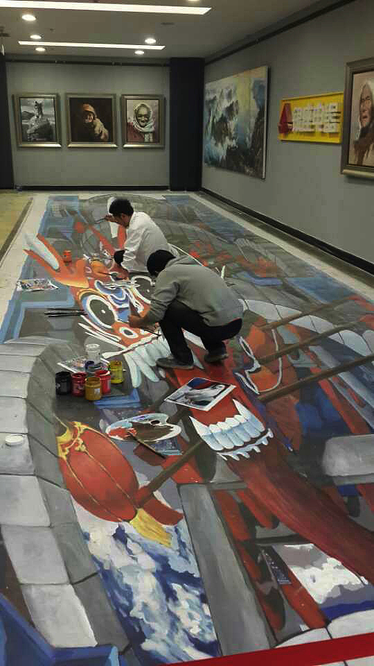 我的小立体时代-3D立体画《鸢飞龙魂》