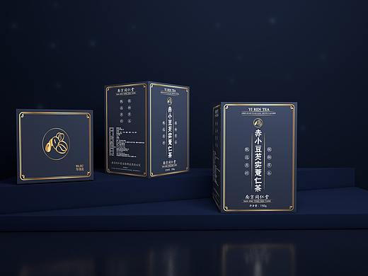 茶叶包装礼盒、高端大气、红豆茶、薏米茶、芡实茶