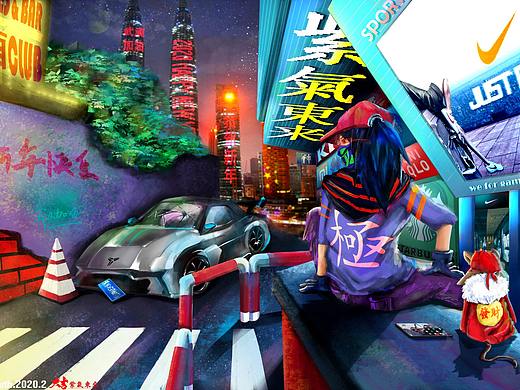 cyberpunk插画练习