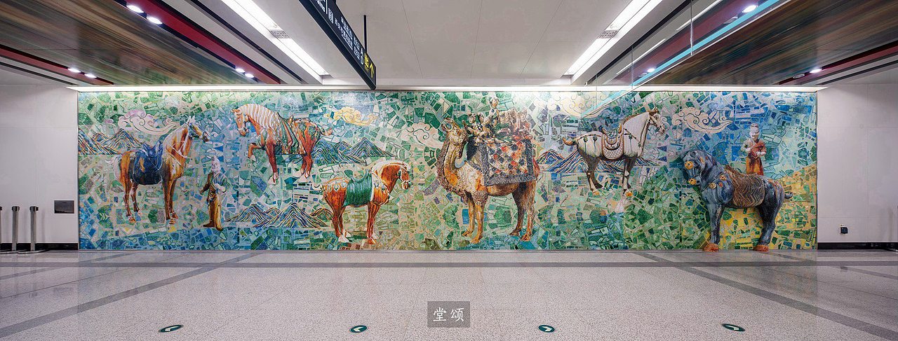 西安地铁四号线文化墙（图ZMTQzNTMxOTgw） - 环境/建筑摄影 - 站酷设计师西安颂之原创素材 - 站酷ZCOOL