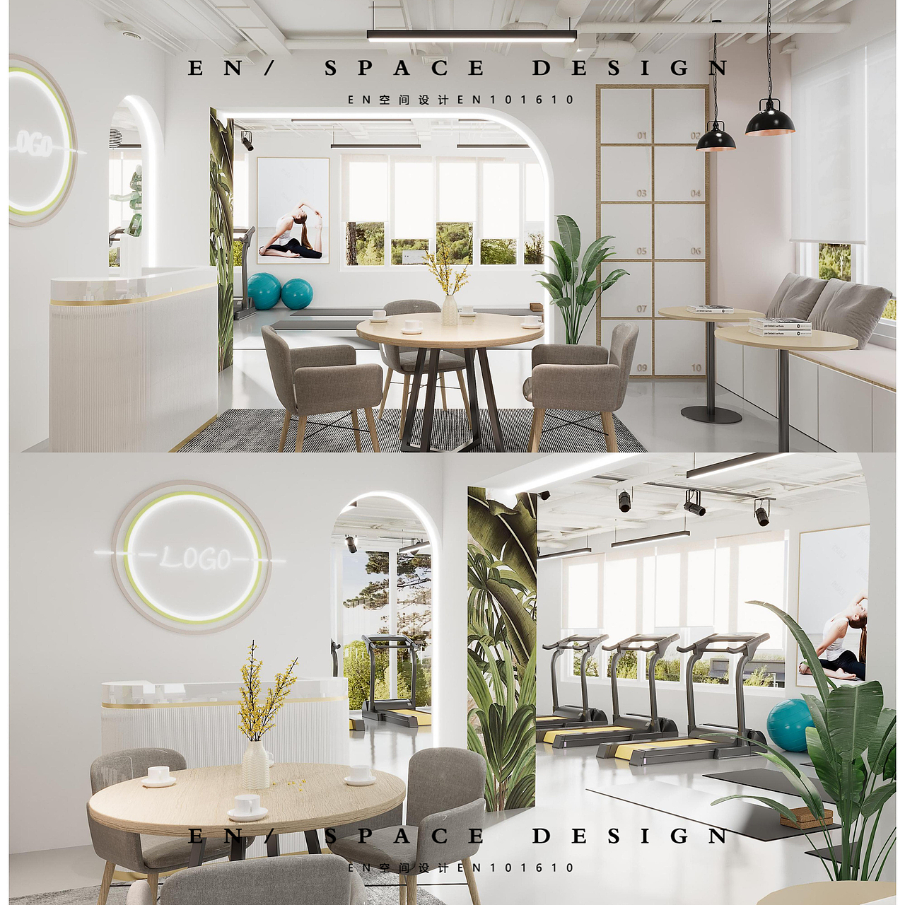 瑜伽馆（图ZMzE0NTkyMzQ4） - 商业空间设计 - 站酷设计师LAANG原创素材 - 站酷ZCOOL
