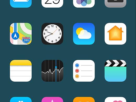 iOS13桌面图标临摹（附源文件）