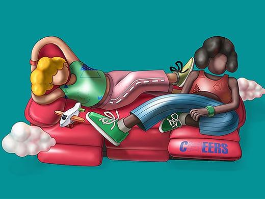 貓頭插畫海報設計（個人主頁-ZMzg3MDIwODQ=） - 商業(yè)插畫 - 站酷設計師wengun原創(chuàng)素材 - 站酷ZCOOL