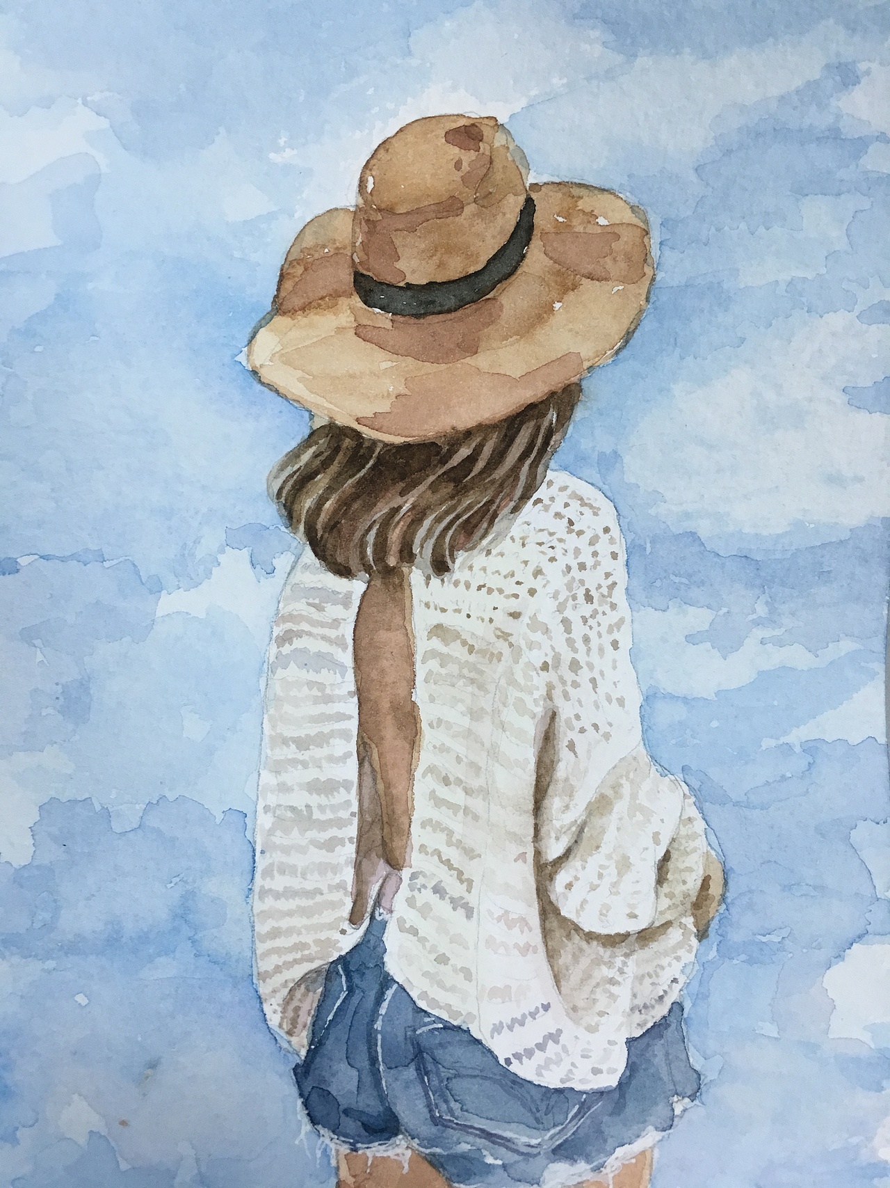 水彩人物插画练习