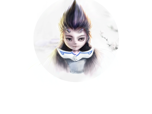 用数位板手绘一张卡通插画人物头像 古风武侠角色男形象 水墨板绘图文教程 