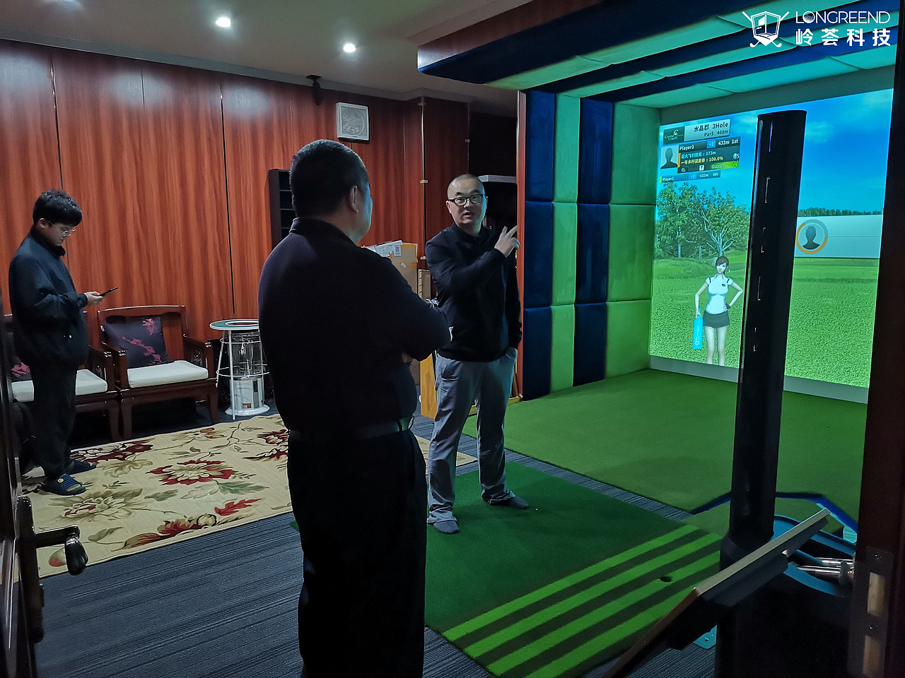 广州市从化区逸泉山庄室内高尔夫模拟器项目工程