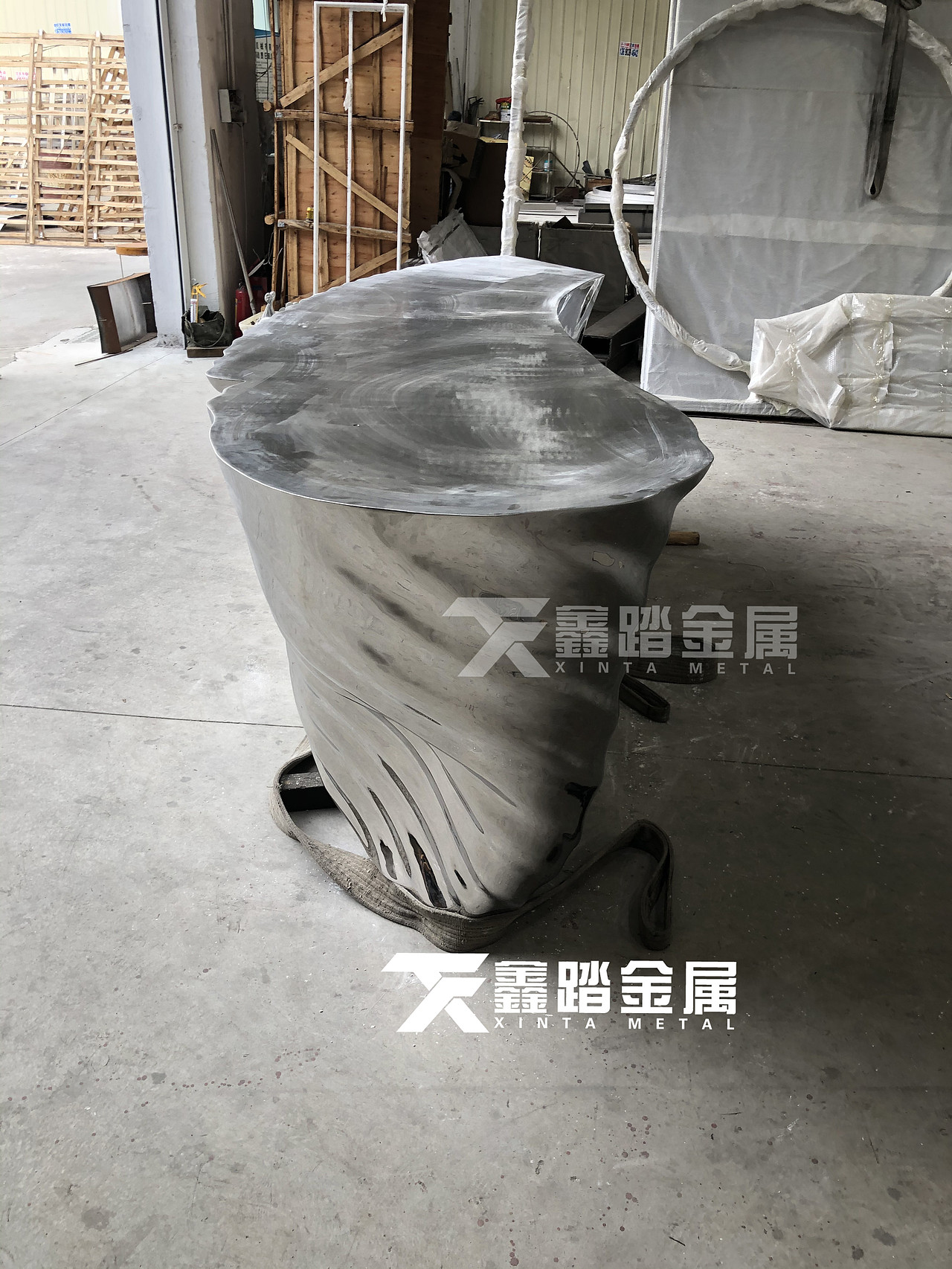 定制手工锻造异型不锈钢吧台酒店会所大堂不锈钢服务台