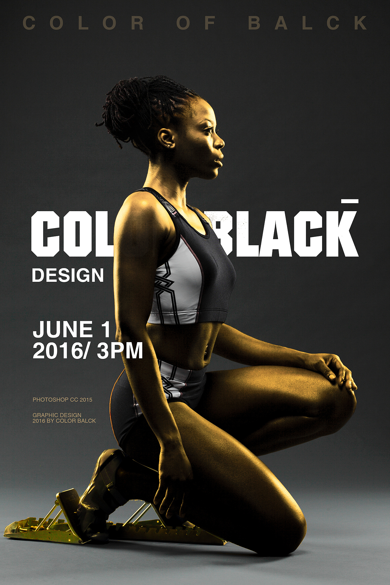 金色海报临摹练习