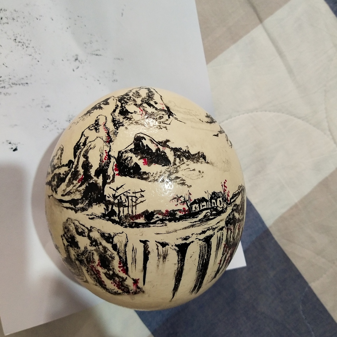 鸵鸟蛋（图ZMjM5NjA3MDM2） - 绘画 - 站酷设计师一点艺术原创素材 - 站酷ZCOOL