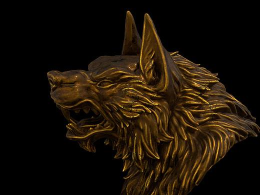 c4d arnold  wolf 旧金属材质渲染