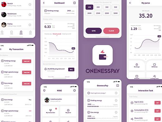 OnenessPay | 2.0 | 区块链能量钱包平台 | APP设计