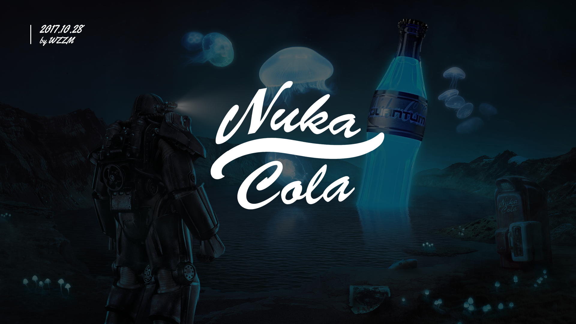 【ps合成】量子型核子可乐 自娱自乐一下