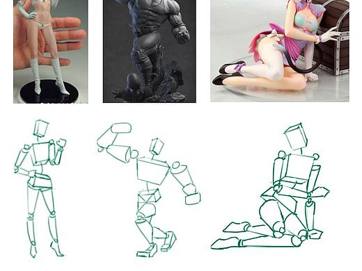 人物动作比例