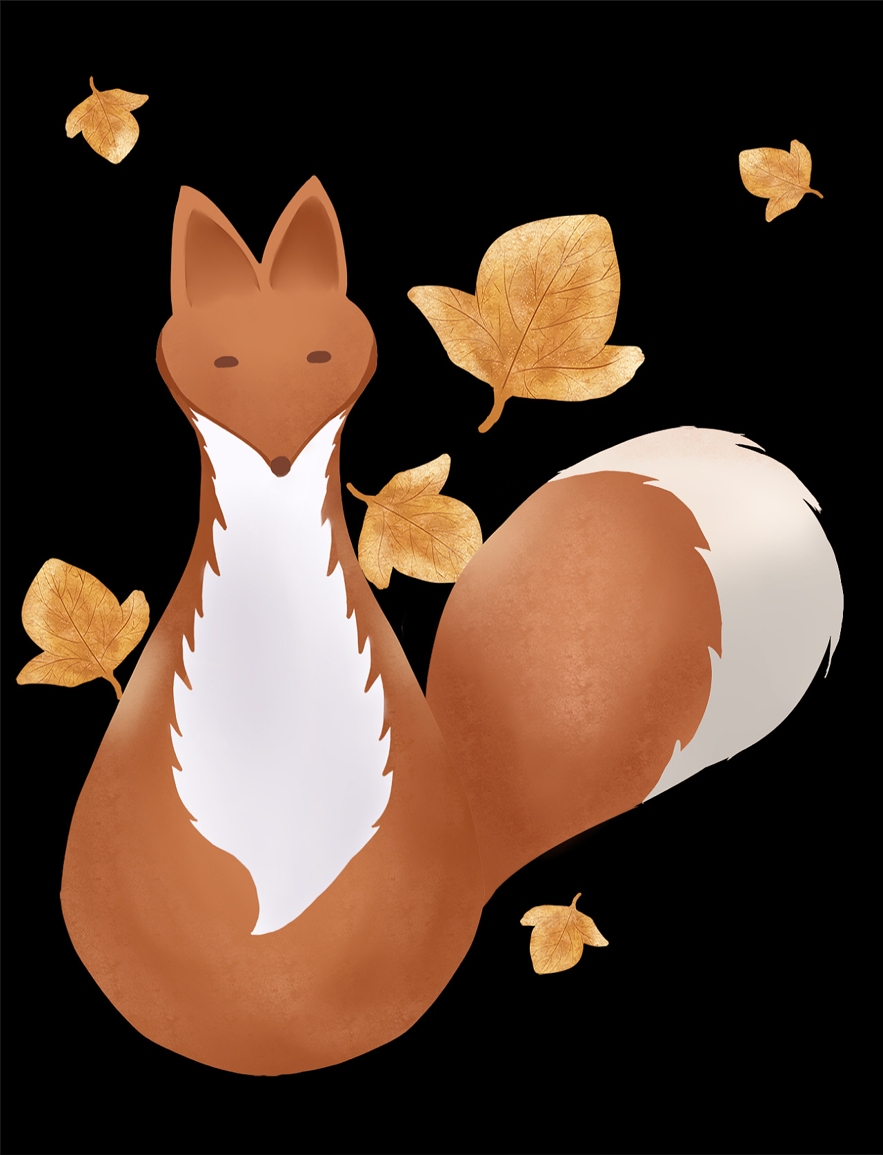 小清新狐狸插画