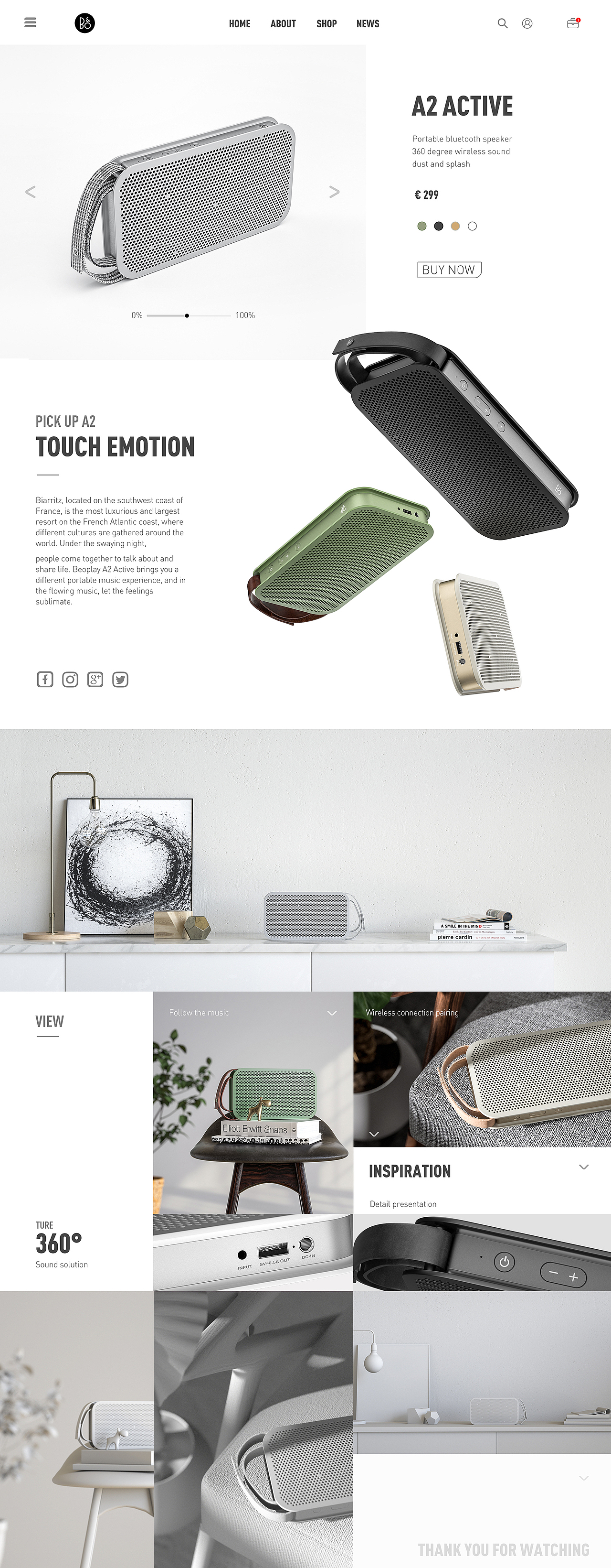 【C4D&Octane】一组B&O音箱的渲染与排版