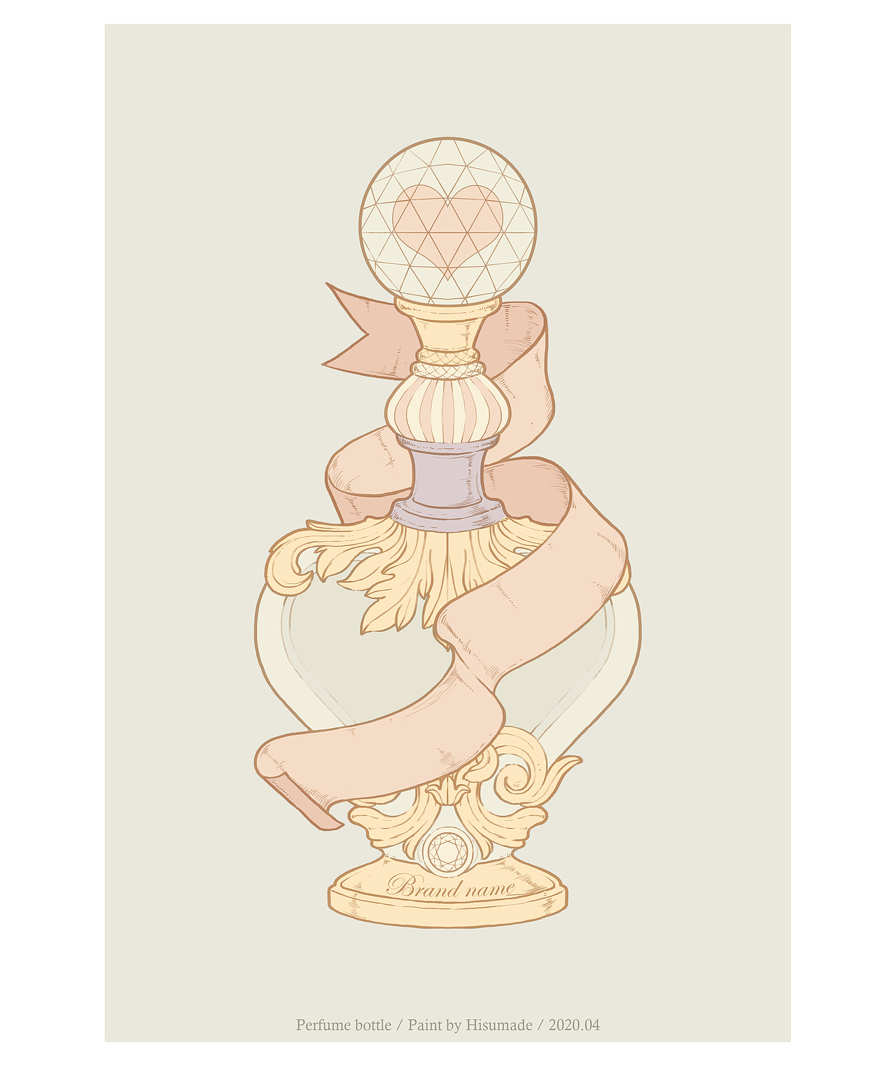 香水瓶插画印花/定位循环（图ZMjA1MDk3NTQ4） - 商业插画 - 站酷设计师桃伯伯TAOPAIPAI原创素材 - 站酷ZCOOL