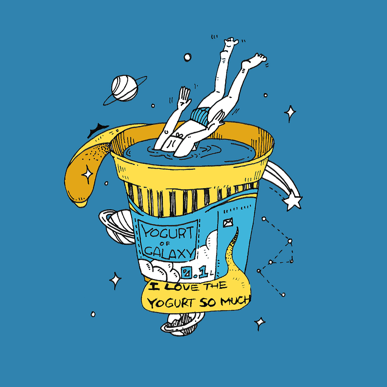 I love the yogurt so much-填色