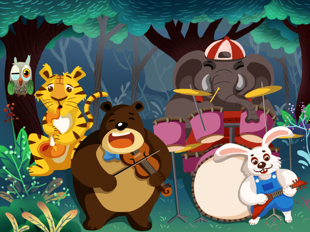 (颜色原创)森林音乐会