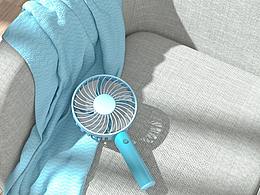 C4D建模-手持风扇