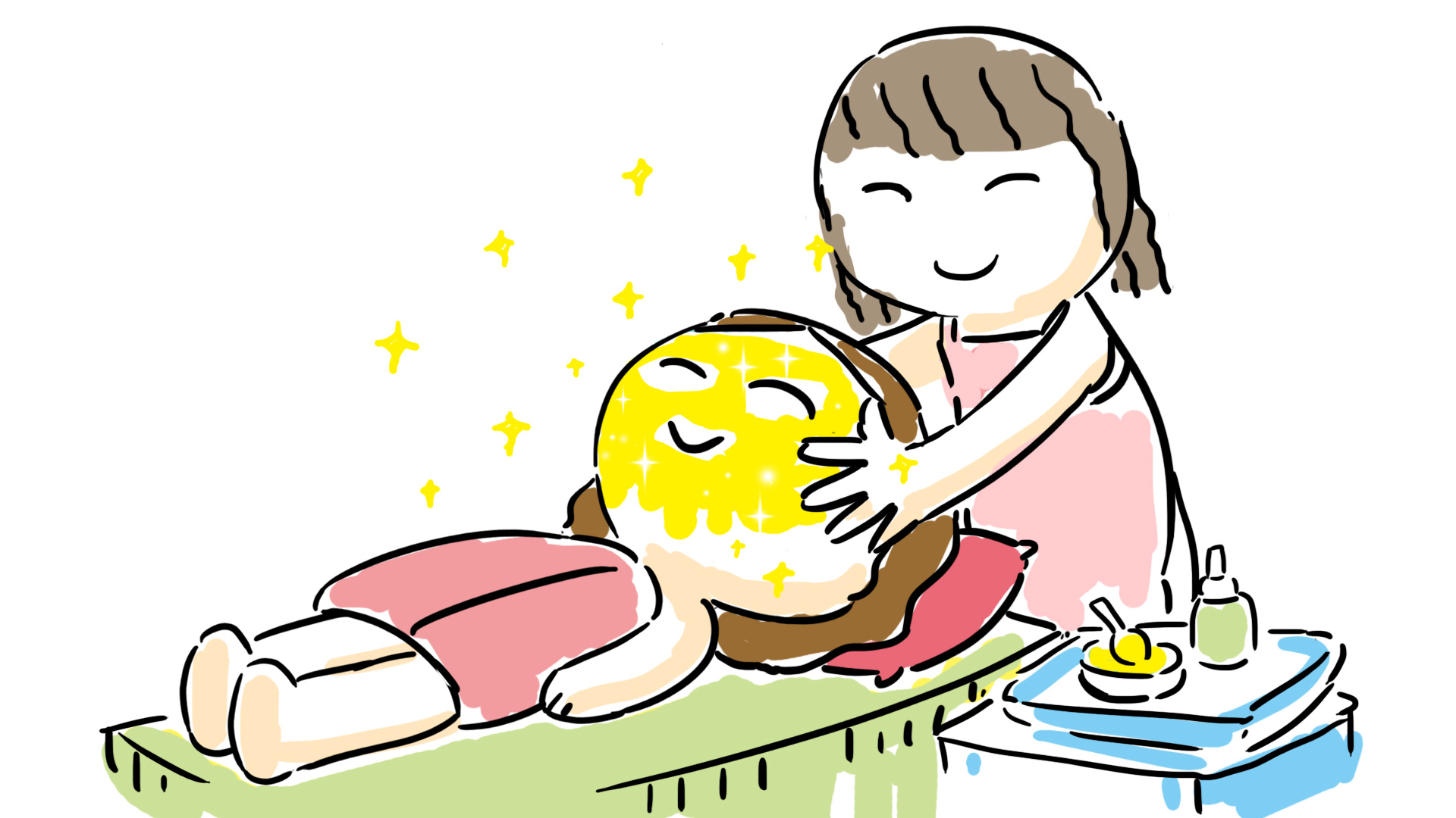 给美容院做的插画