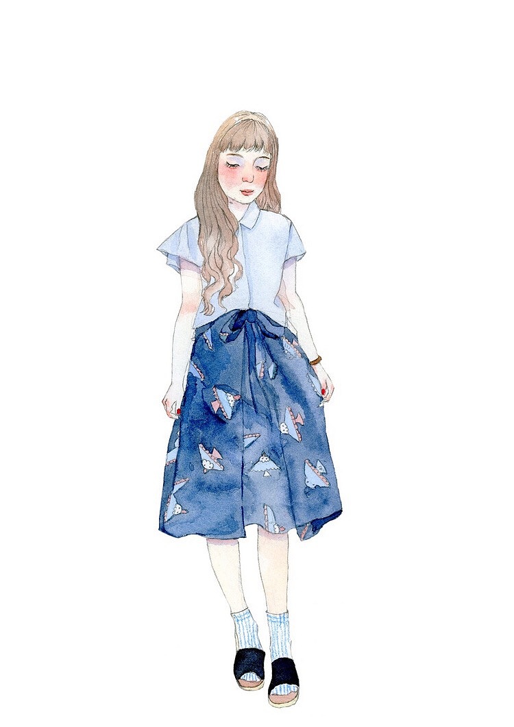 一些女孩子（图ZMTI3OTIxNzcy） - 商业插画 - 站酷设计师笠笠汤原创素材 - 站酷ZCOOL