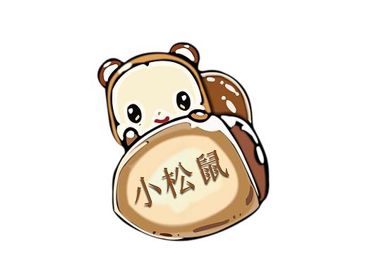 一组卡通风松鼠logo