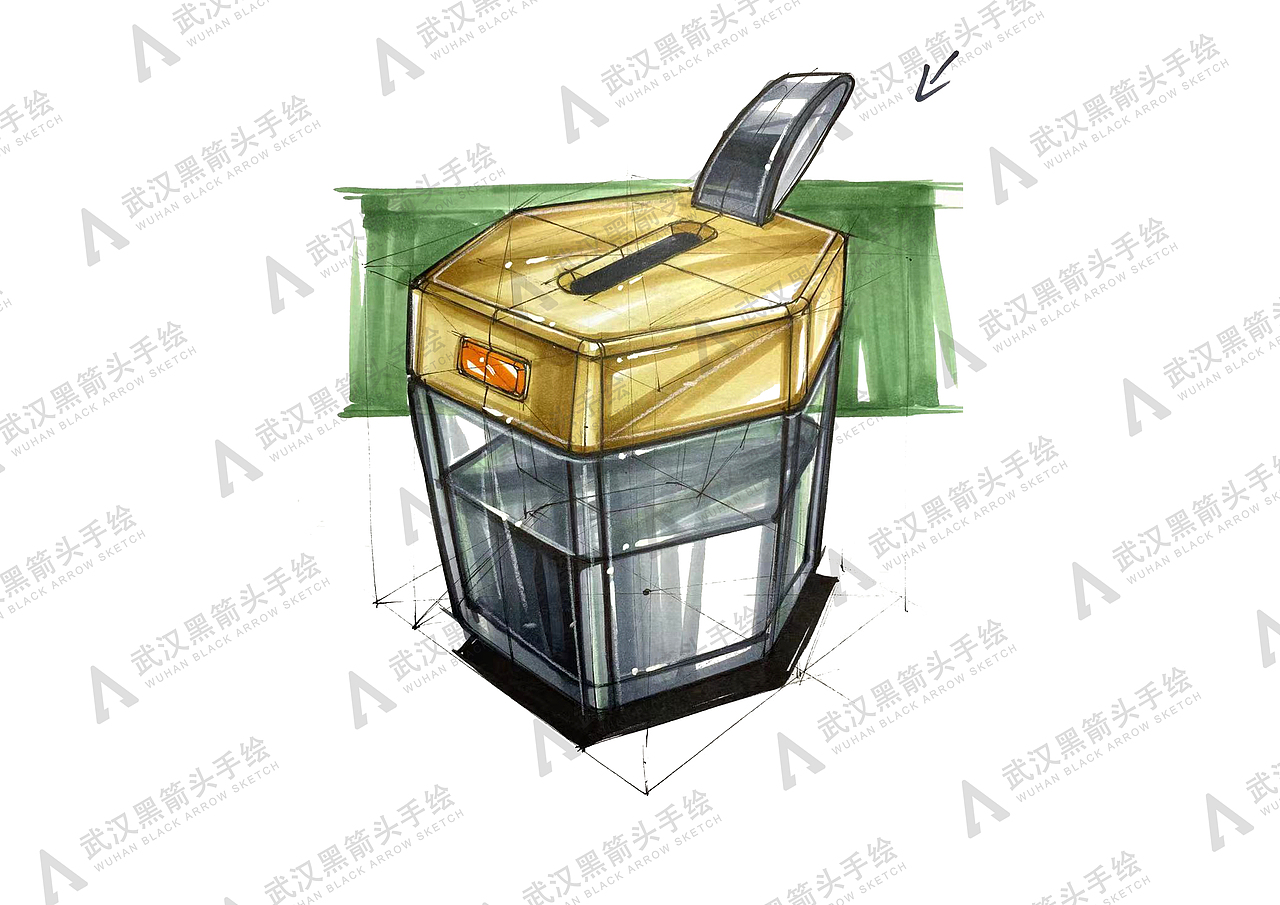 工业设计考研手绘示范作品