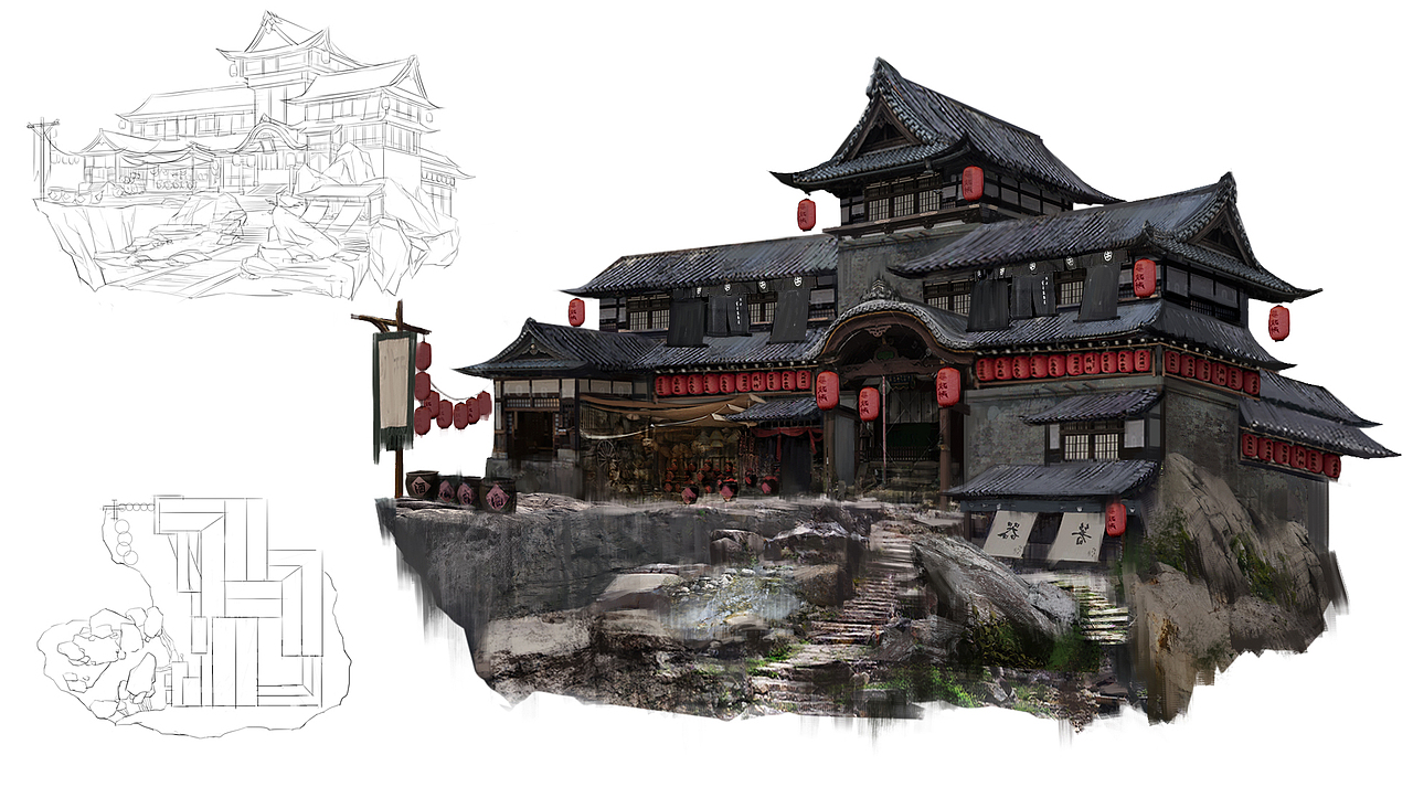 场景概念练习（图ZMTk4NjY0NTUy） - 概念设定 - 站酷设计师Toki琦原创素材 - 站酷ZCOOL