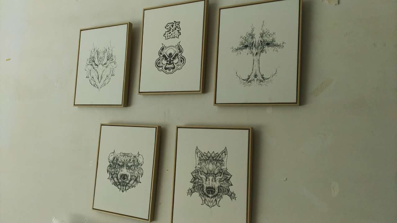 2017结业设计《不朽图腾》插画衍生