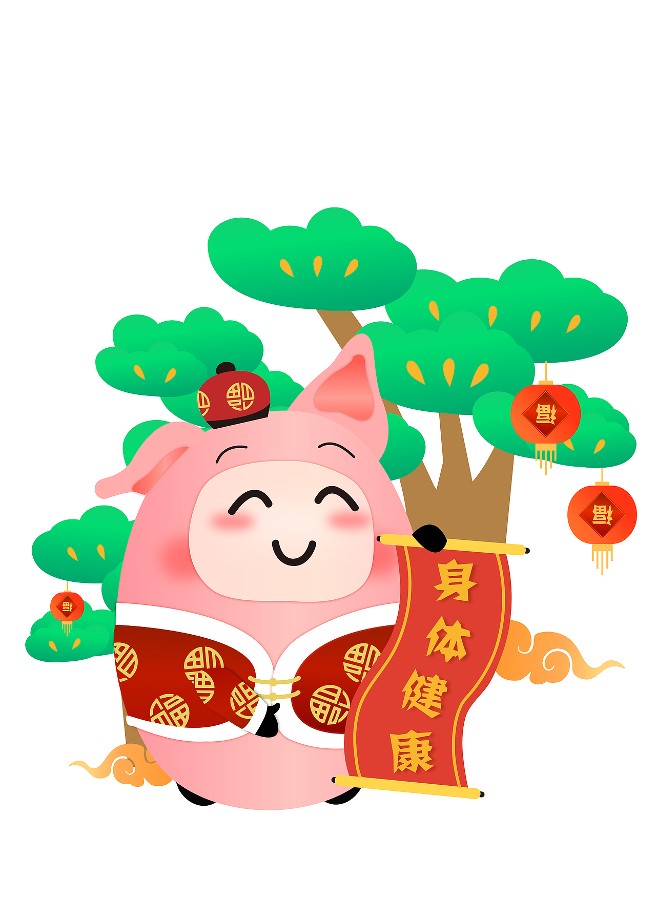 2019太平人寿猪年吉祥物
