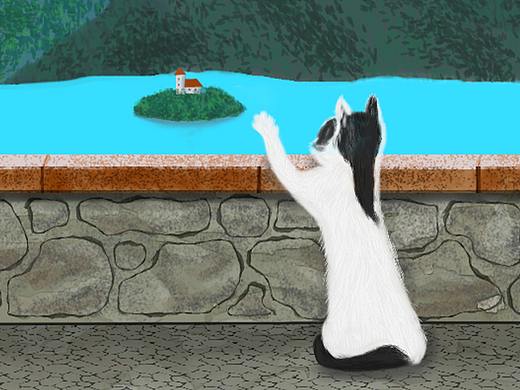 看湖心島的貓咪咪（個(gè)人主頁(yè)-ZNDUyNzIxMTI=） - 兒童插畫 - 站酷設(shè)計(jì)師Z78184015原創(chuàng)素材 - 站酷ZCOOL