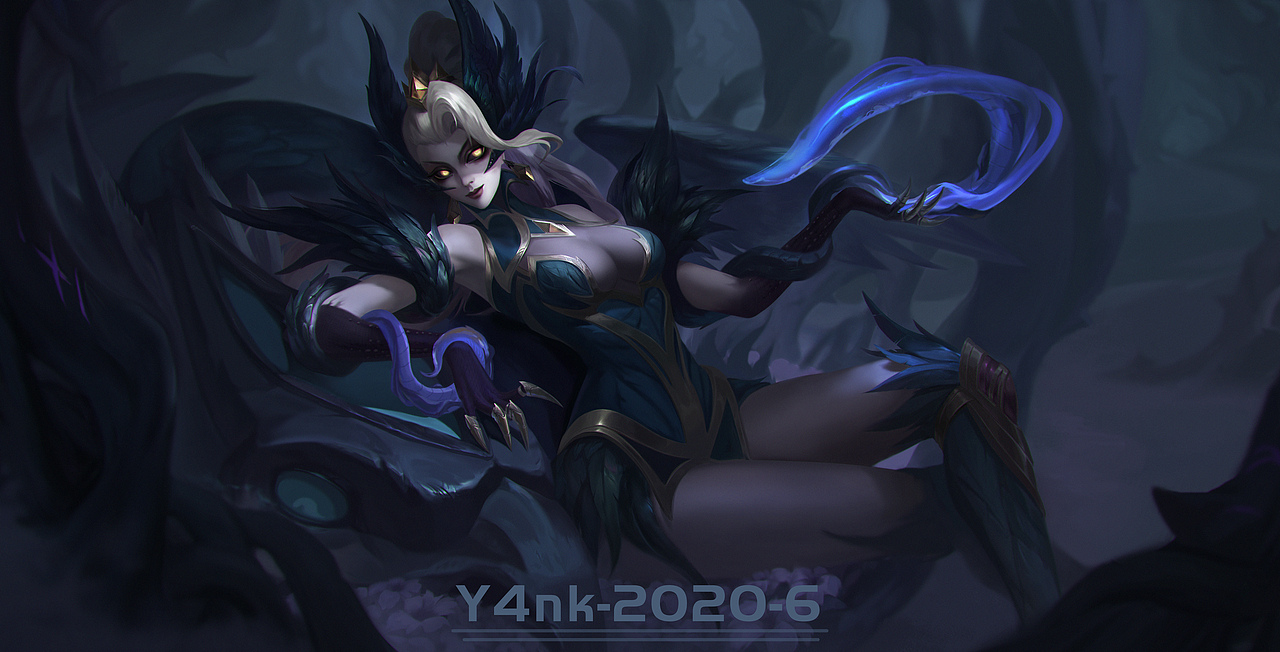 英雄联盟-魔女婕拉-横版插画美宣