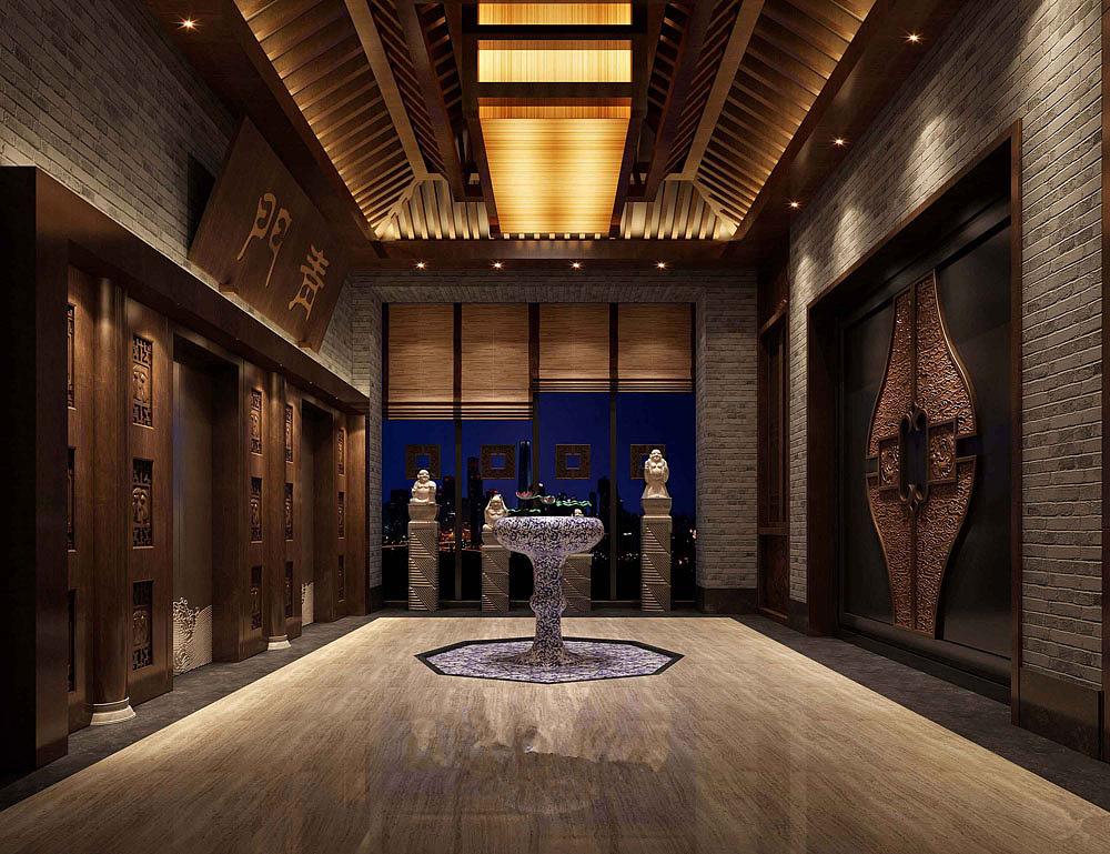 问鼎中餐厅-成都中餐厅设计丨成都中餐厅装修（图ZODcwNzM4ODQ=） - 家装设计 - 站酷设计师中餐厅设计原创素材 - 站酷ZCOOL