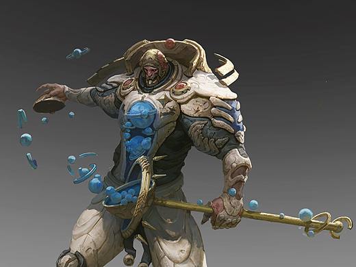 艺数绘角色主讲师钟风华最新课堂范画《星际怪物》 