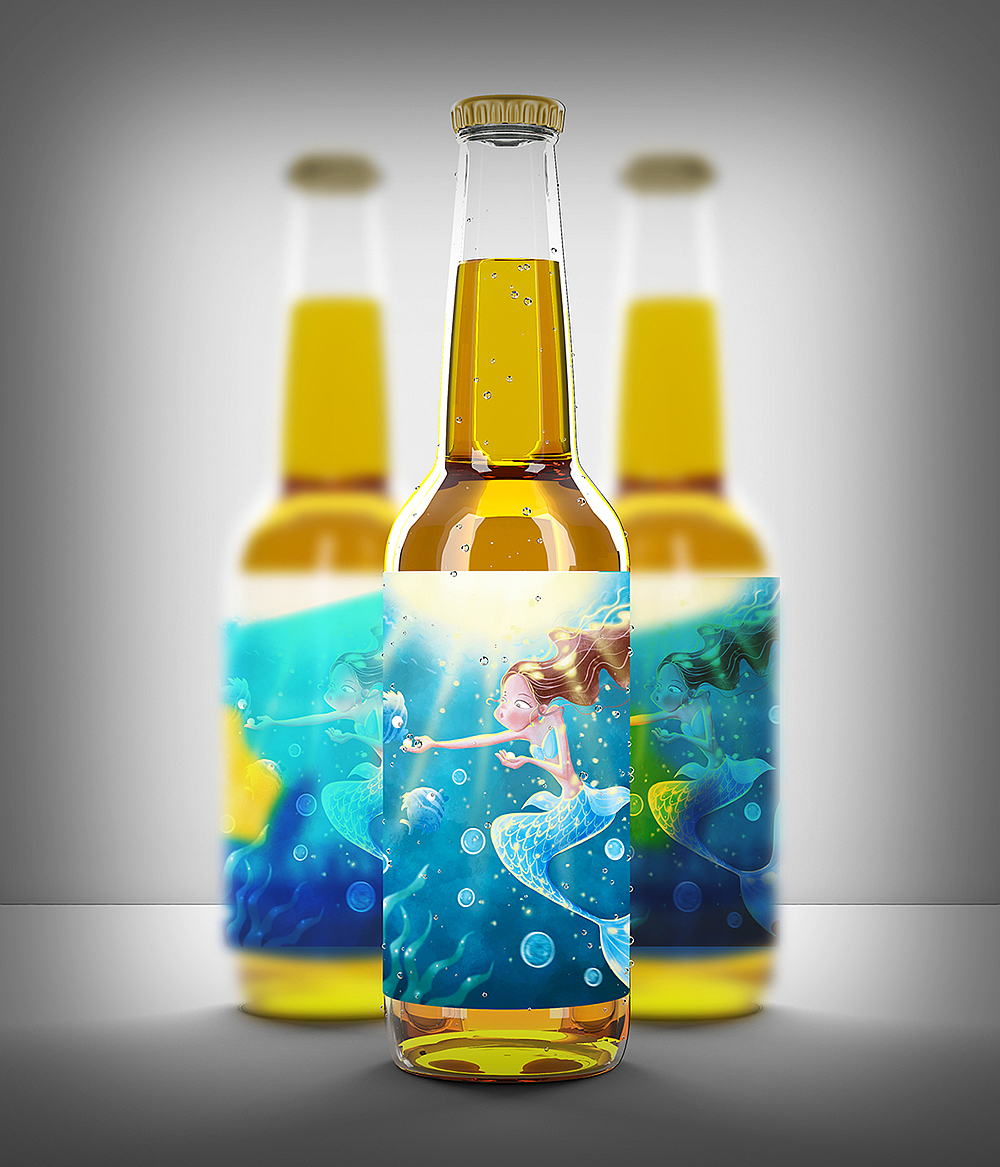美人鱼MerMay 包装插画设计（图ZMzAxMDMyODYw） - 包装 - 站酷设计师阿May插画原创素材 - 站酷ZCOOL
