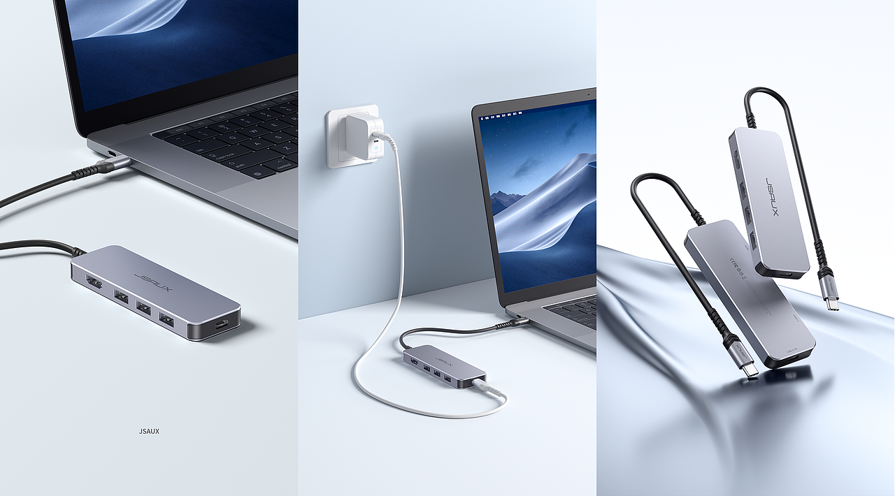 【产品渲染】jsaux丨 几硕 产品渲染充电头Ⅰ