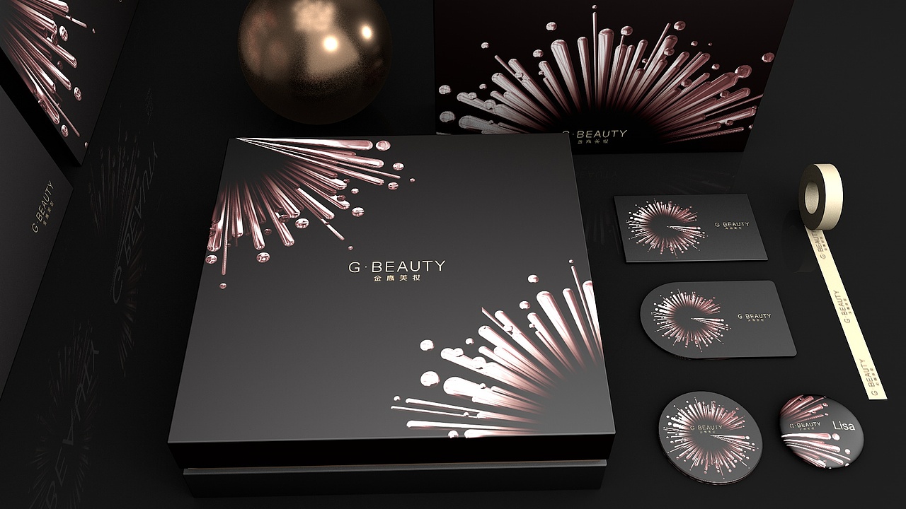 G-Beauty金鹰美妆 品牌形象设计（图ZNzQ1NTQ3MTY=） - 品牌 - 站酷设计师王坤Jacky原创素材 - 站酷ZCOOL