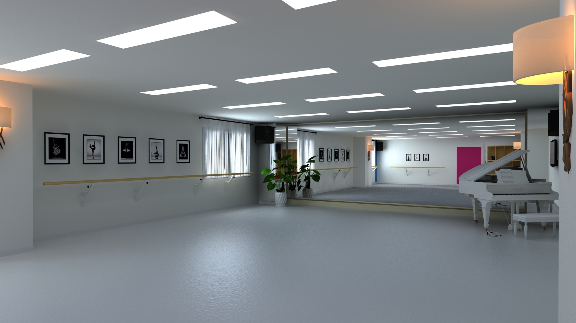 上海教育机构舞蹈房改造|空间|室内设计|小打打 - 原创作品 - 站酷 (ZCOOL)