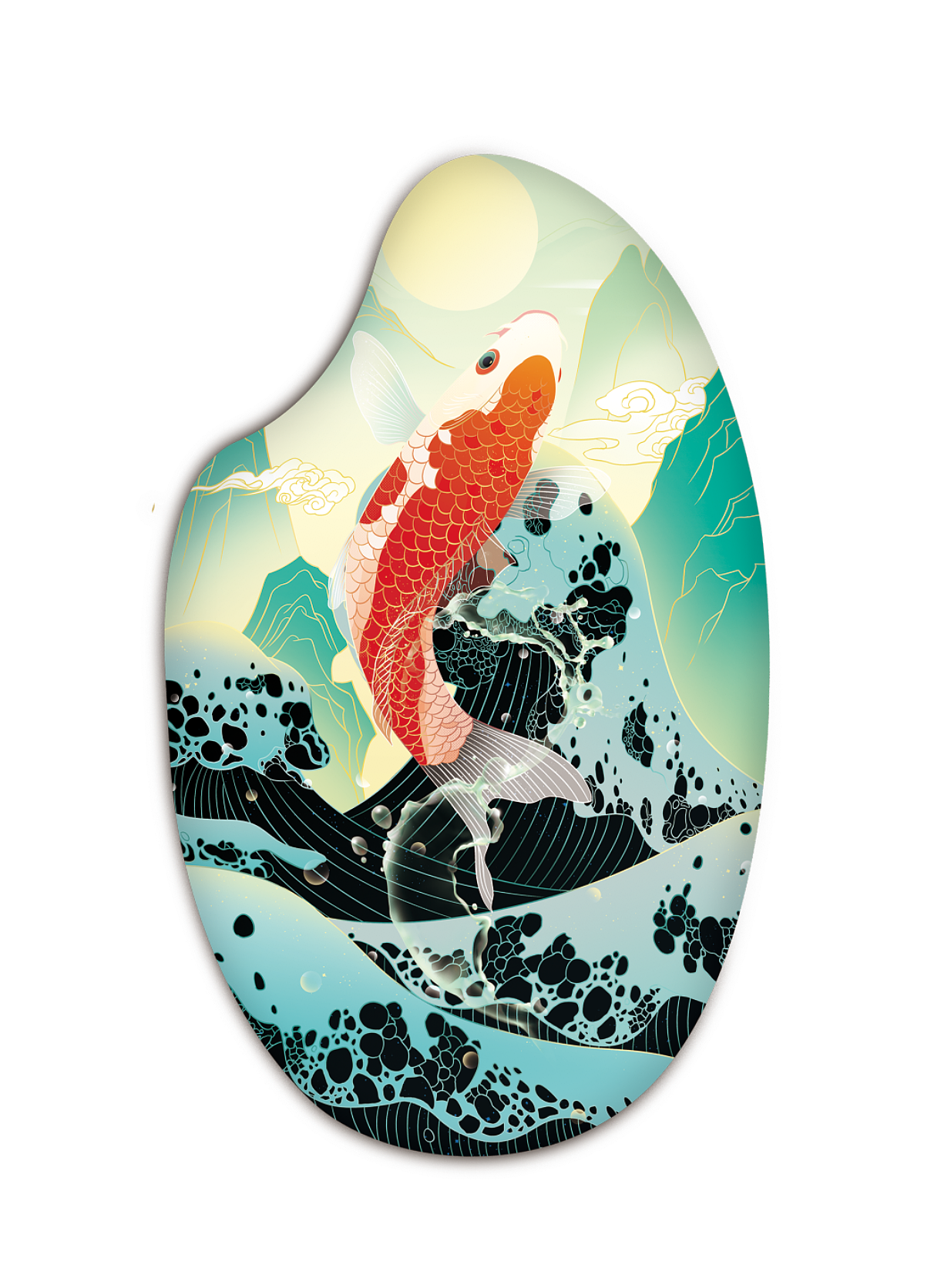 商稿;五常大米包装插图