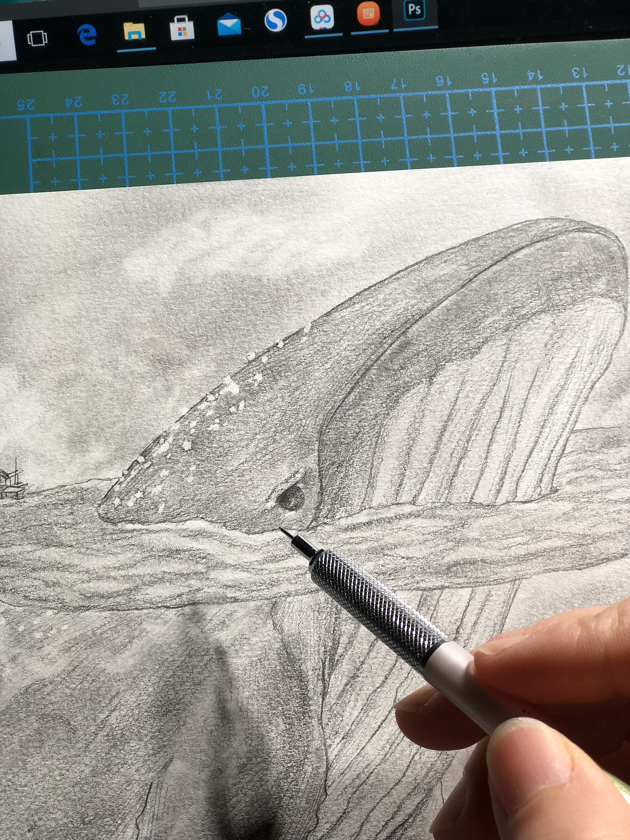 童话插图内页_鲸鱼的眼睛|插画|儿童插画|灿灿插画_原创作品-站酷