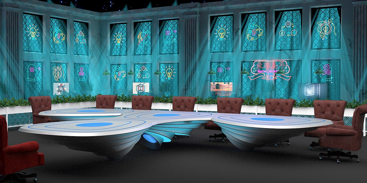 山东卫视《求职高手》舞美设计（图ZMjkzMzE1NzQ4） - 舞台美术 - 站酷设计师藏器原创素材 - 站酷ZCOOL