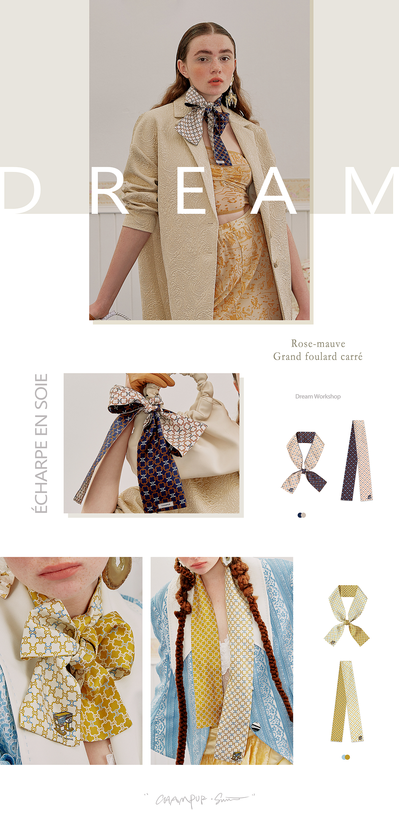 造梦工厂【 丝巾插画设计】（图ZMjQ5MTUyMzAw） - 配饰 - 站酷设计师Suviiiiii原创素材 - 站酷ZCOOL