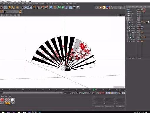 c4d如何做可以做动画的折扇 chinax模型包1（个人主页-ZMjY3MjM4MzY=） - 栏目片头 - 站酷设计师谢凡原创素材 - 站酷ZCOOL