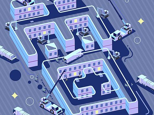 雷神山火神山速建海报