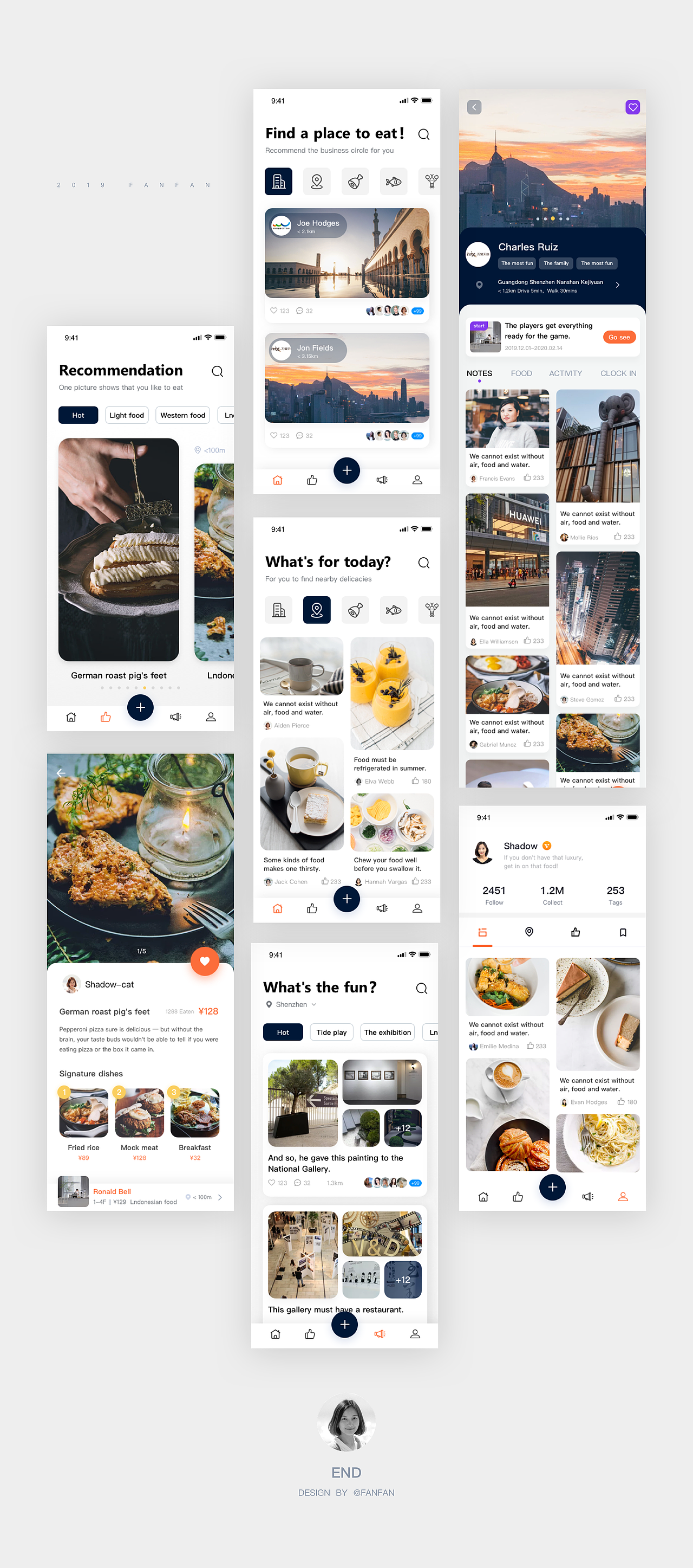美食推荐app 觅食推送（图ZMTkxODMyNzQ4） - APP界面 - 站酷设计师淡儿原创素材 - 站酷ZCOOL