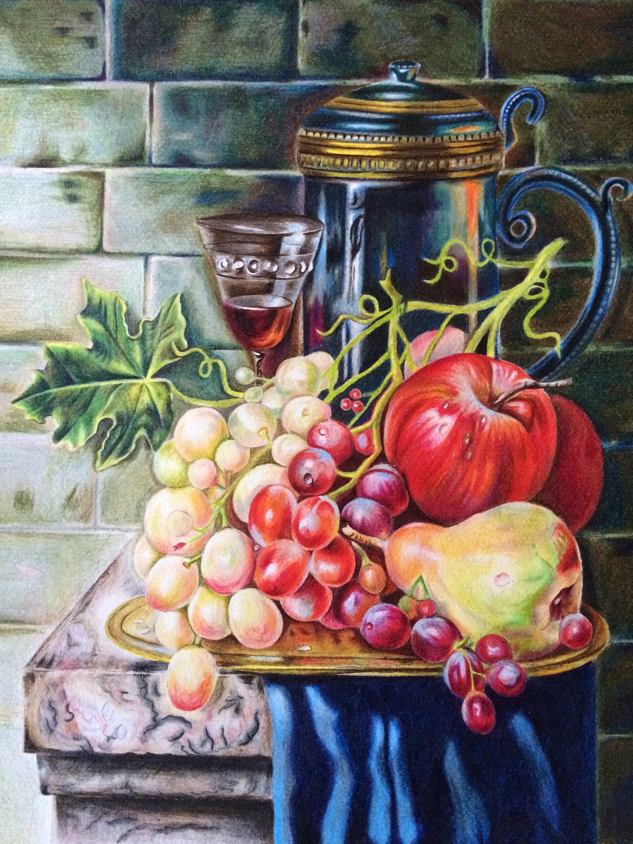 临摹阿谢列夫安东诺夫油画作品